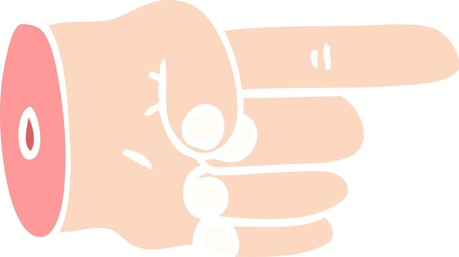 pekande hand symbol vektor