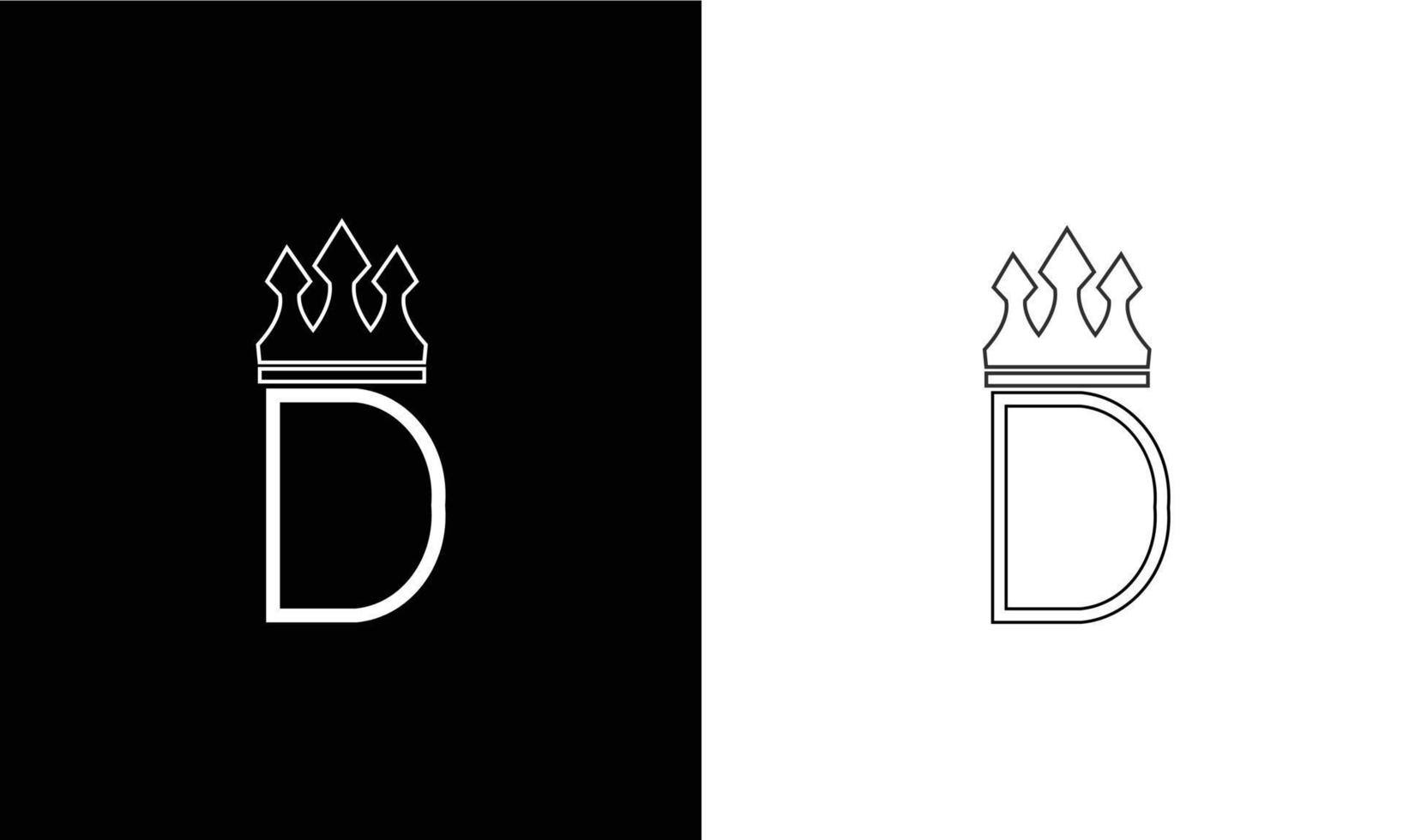 Buchstabe d Logo Symbol Design Vorlage Element vektor