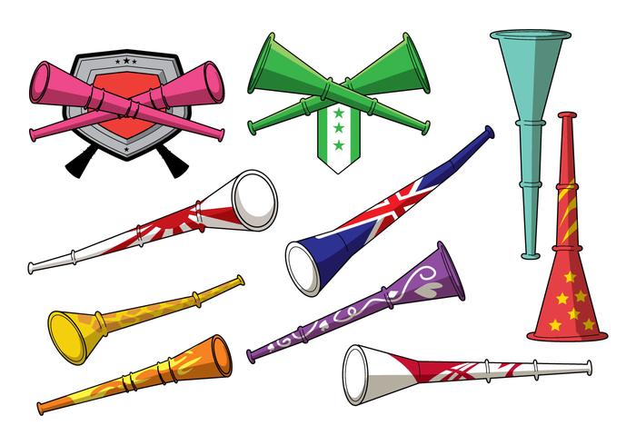 Kostenlose Vuvuzela Icons vektor