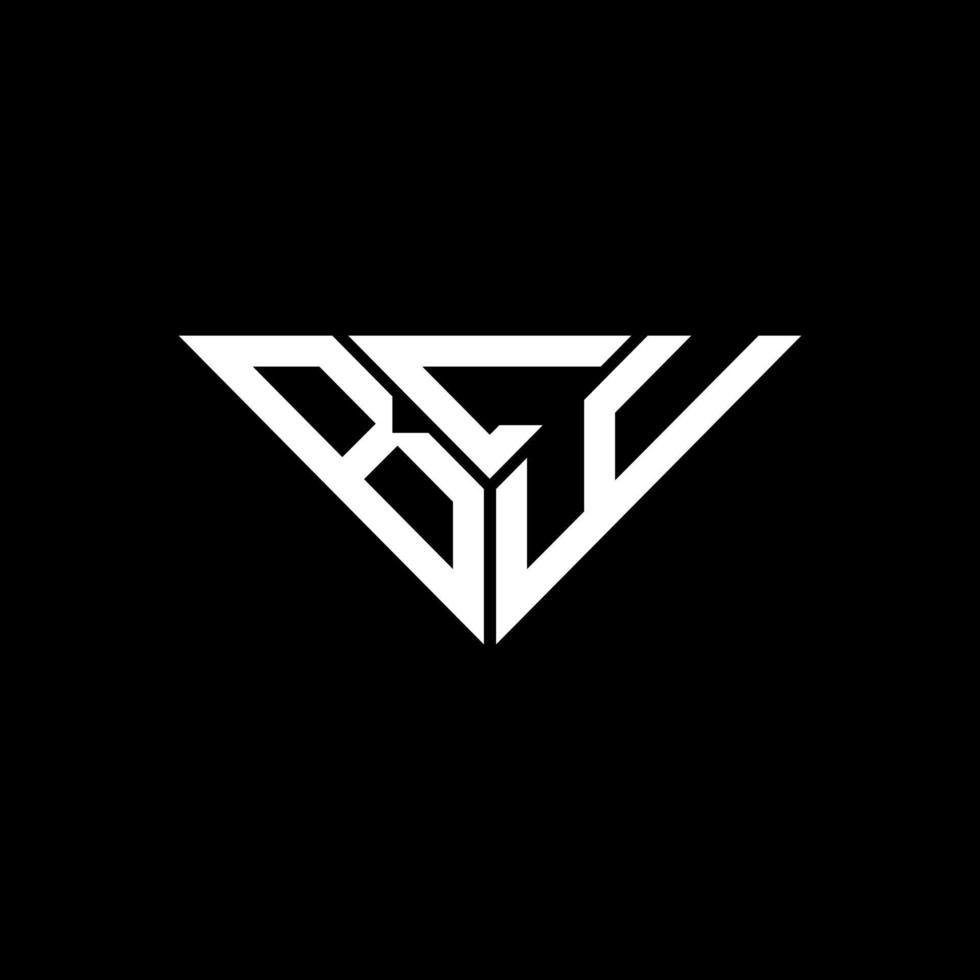 bcy Letter Logo kreatives Design mit Vektorgrafik, bcy einfaches und modernes Logo in Dreiecksform. vektor