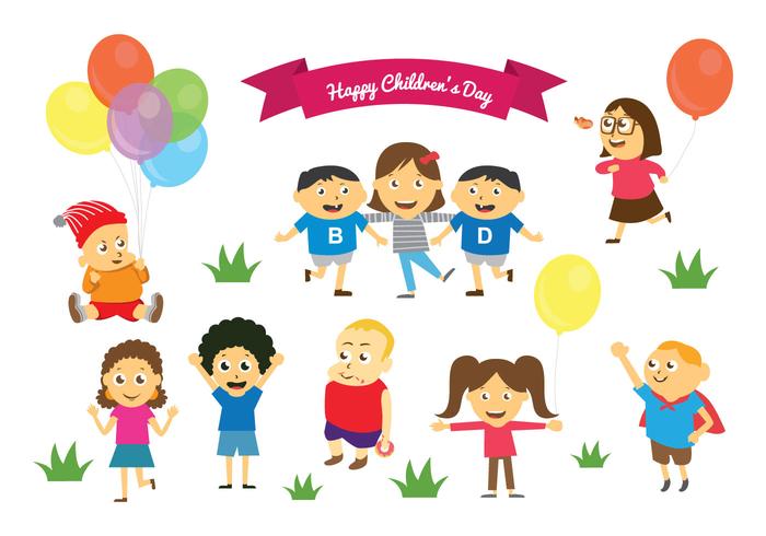 Free Happy Children's Day Vektoren