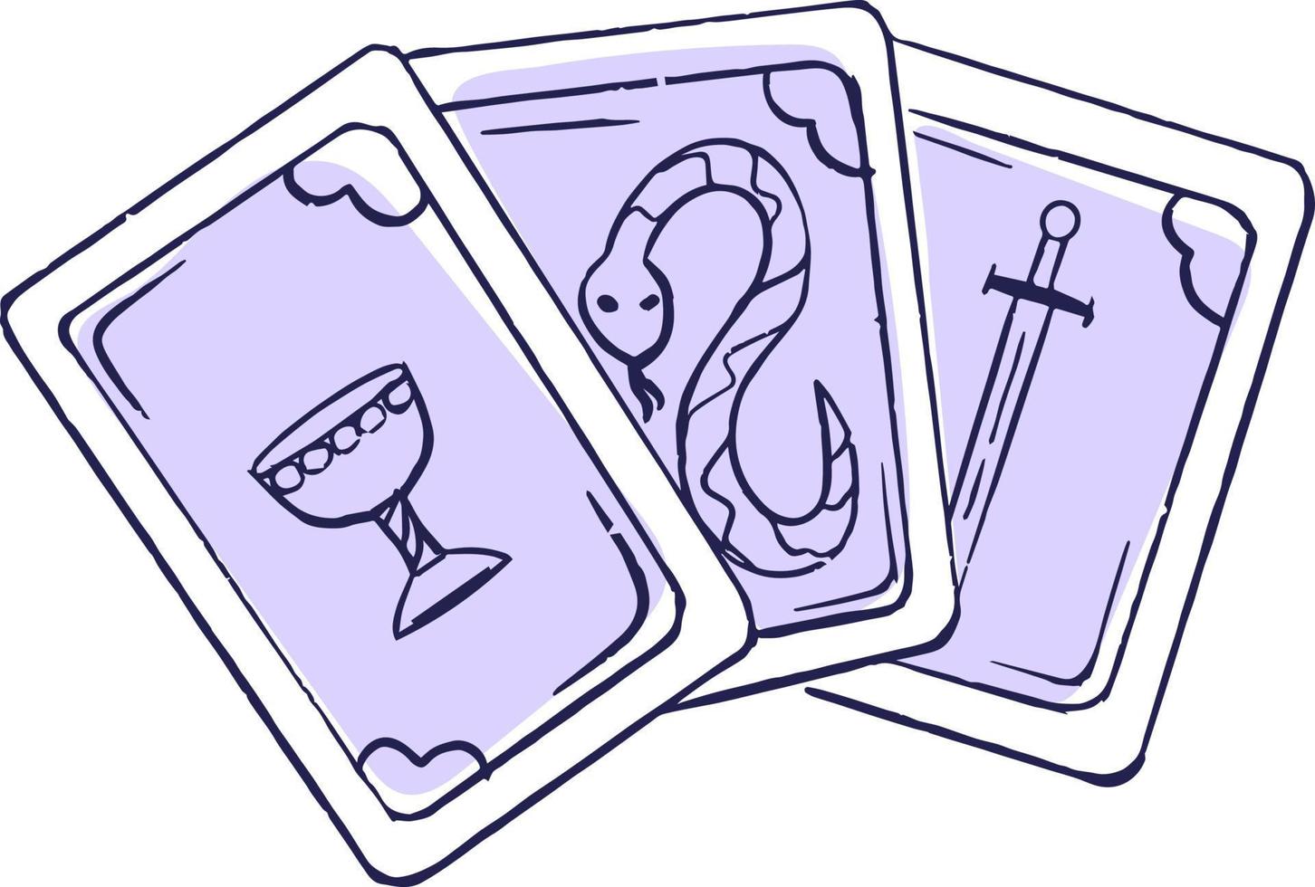magische Symbol-Tarot-Karte vektor