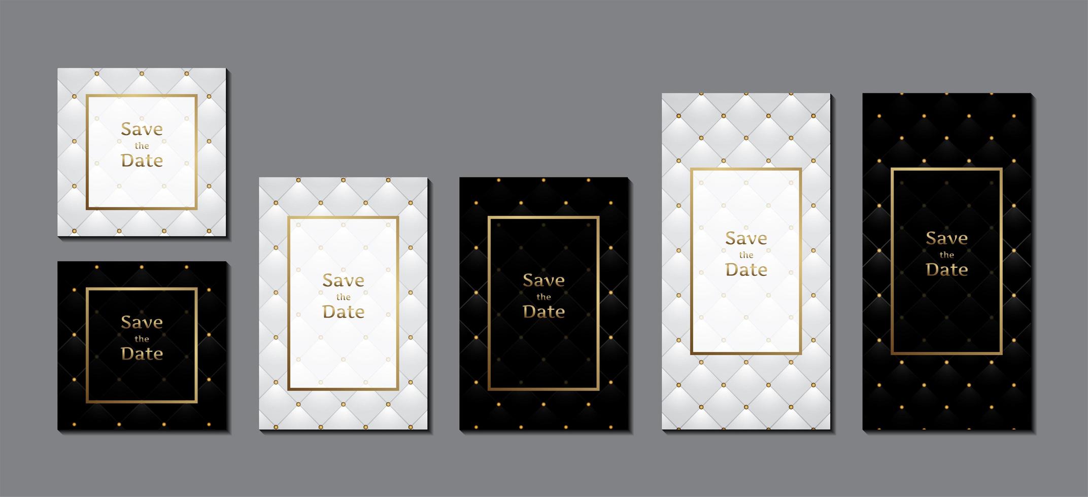 bröllop inbjudningskort med ram för textmeddelande vektor
