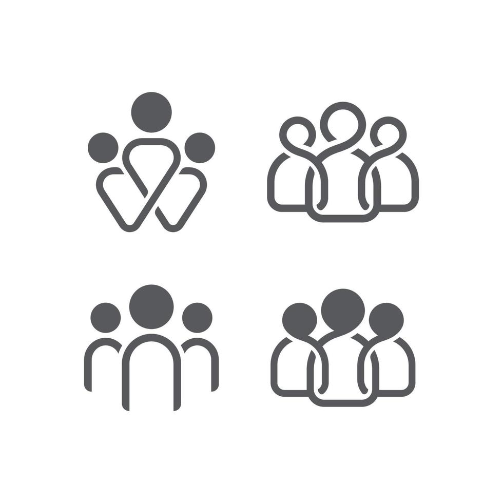 människor ikon linjär packa, team ledare ikon, team ledare ikon illustration, team ledare vektor ikon enkel och modern linjär design. platt symbol