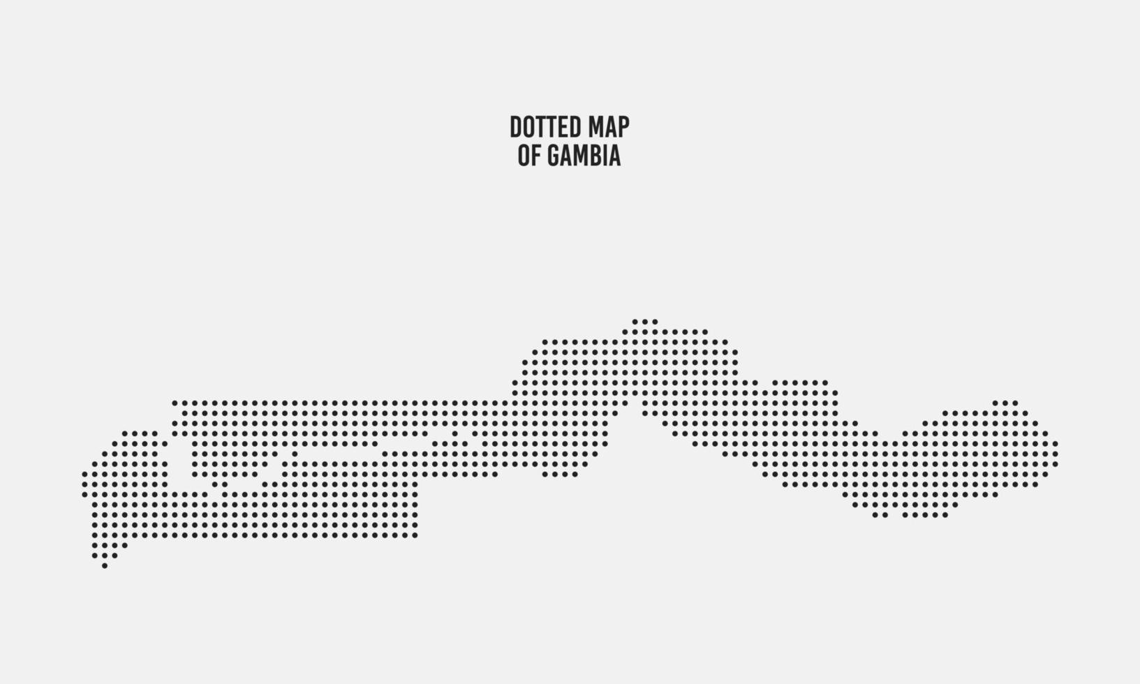 abstrakte gepunktete Gambia-Karte vektor