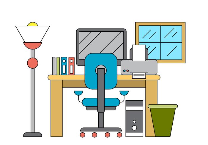 Vector Büro Illustration