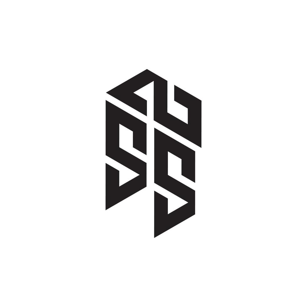 kreativ sz brev logotyp design vektor