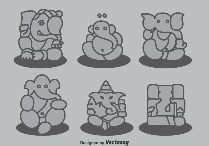 Ganesha Sammlung Vektor