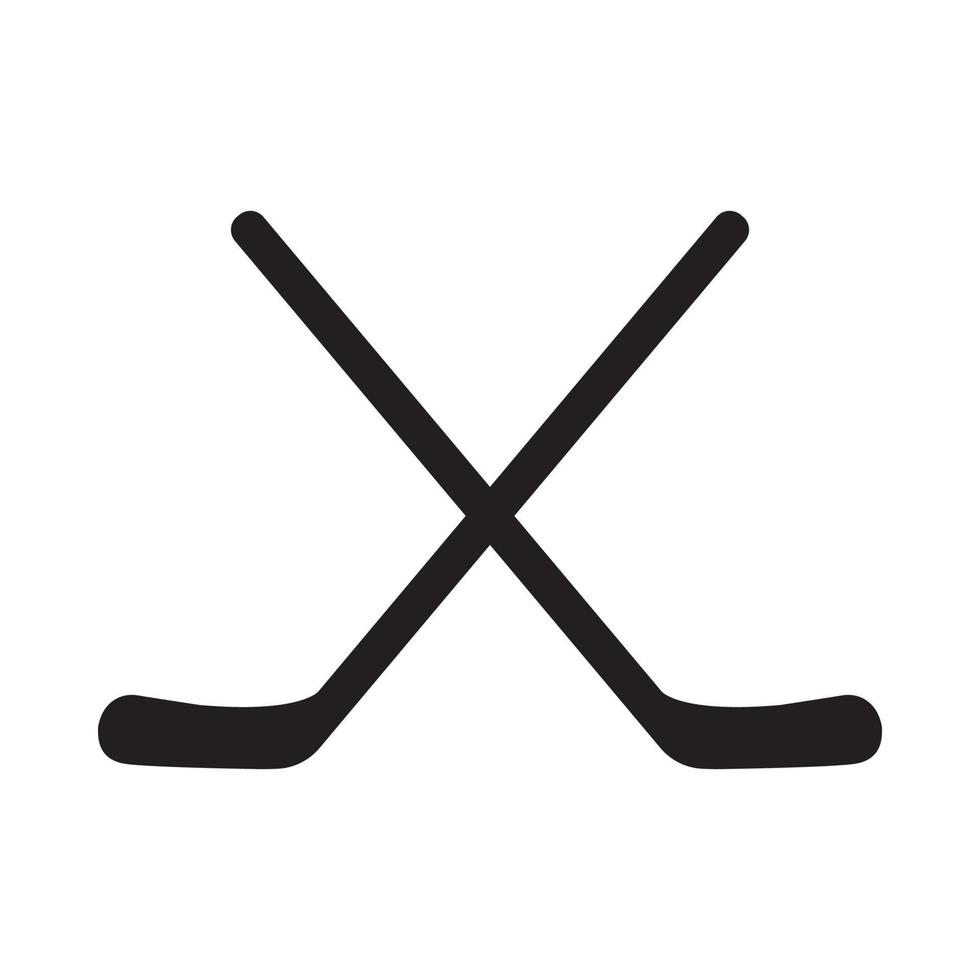 Vintager Retro-Wintersport-Hockeyschläger. kann wie emblem, logo, abzeichen, etikett verwendet werden. markieren, plakatieren oder drucken. monochrome Grafik. Vektor-Illustration. Gravur vektor