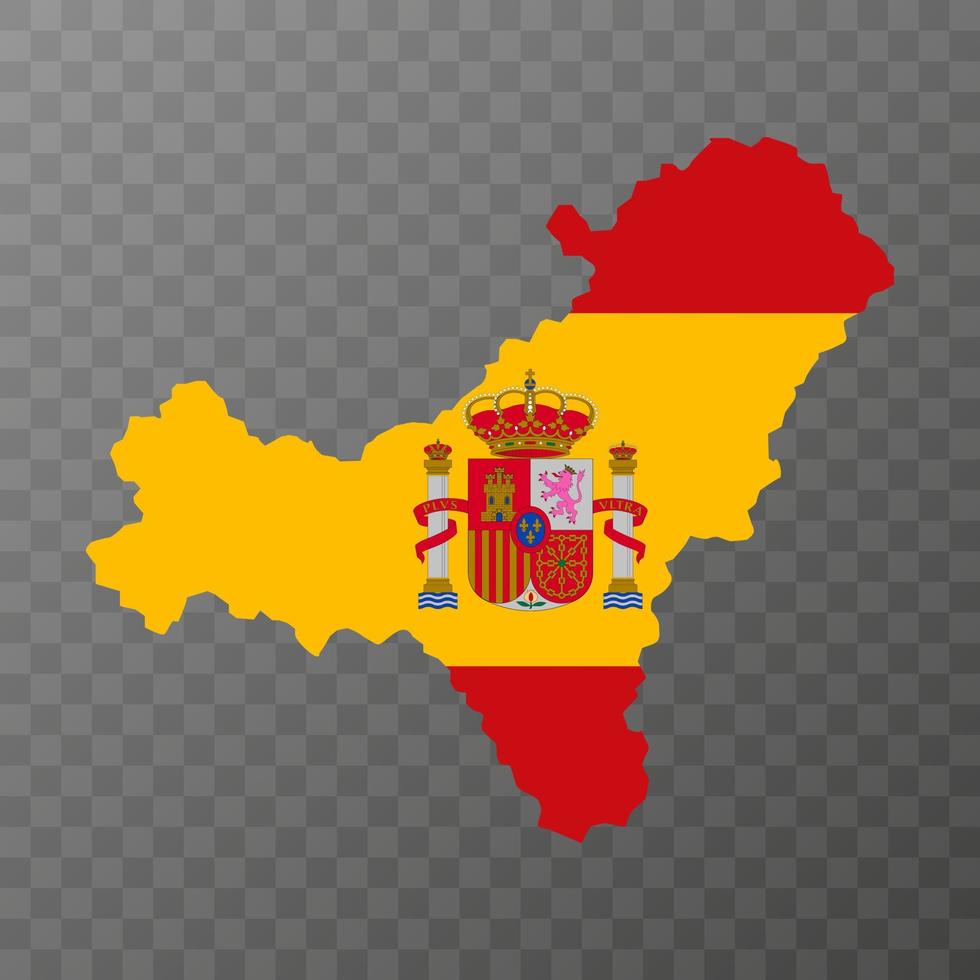 Inselkarte El Hierro, Region Spanien. Vektor-Illustration. vektor
