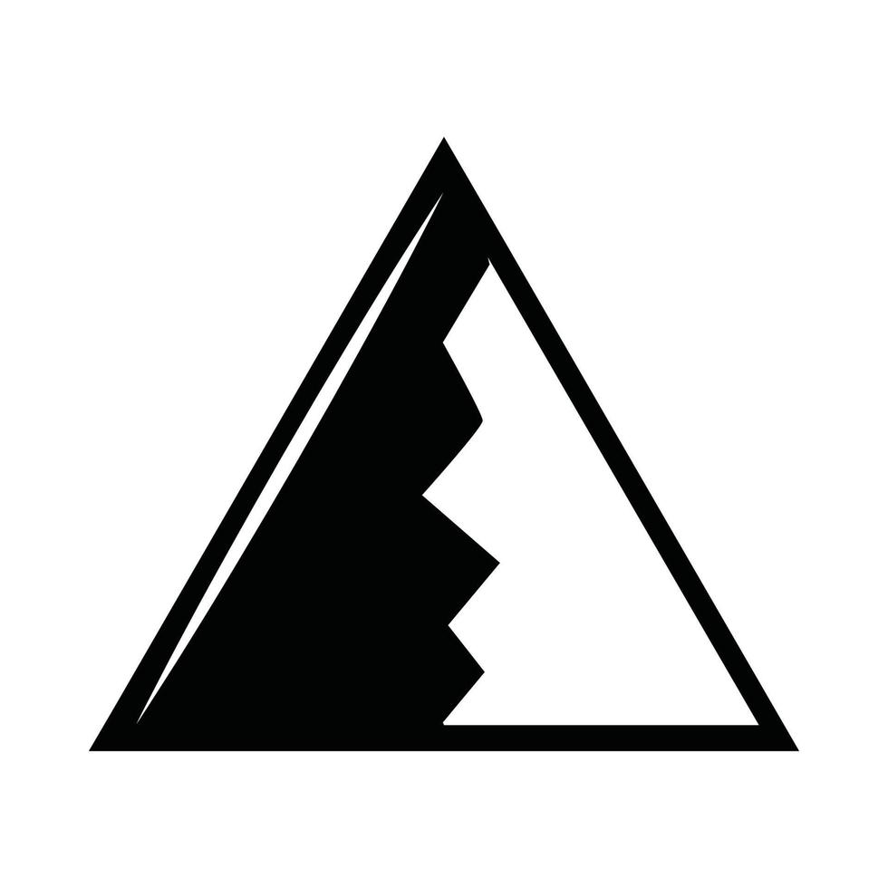 Vintage Retro-Berge für Camping. kann wie emblem, logo, abzeichen, etikett verwendet werden. markieren, plakatieren oder drucken. monochrome Grafik. vektor