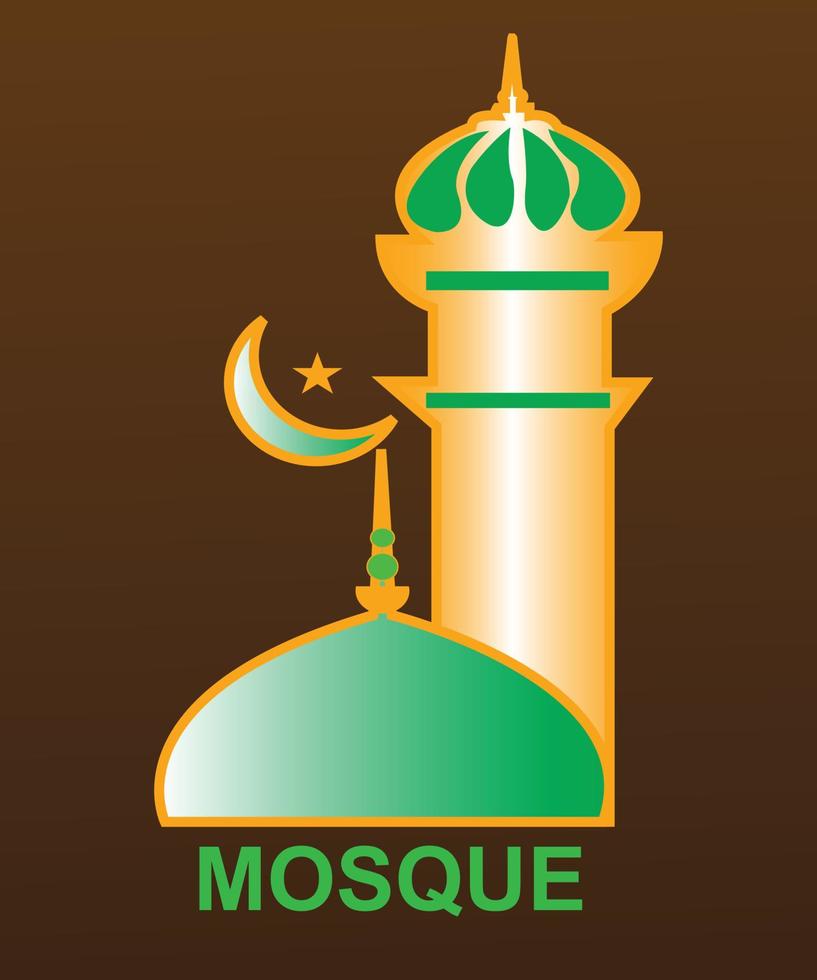 islamischer Logo-Design-Vektor vektor