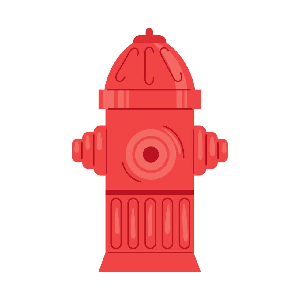 rote Hydranten-Feuerwehrausrüstung vektor