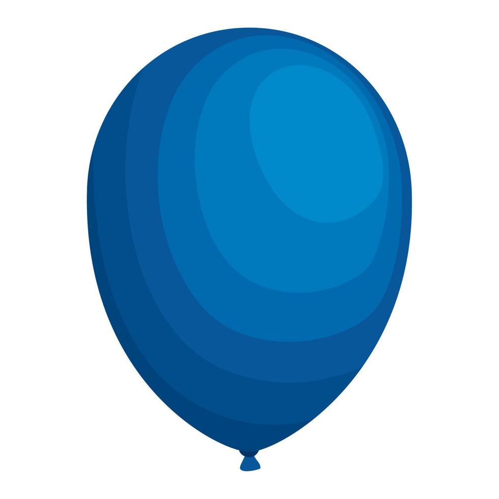 blauer ballon helium schwimmt vektor