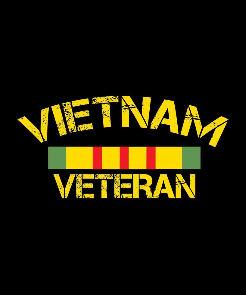 Vietnam-Veteranen-T-Shirt-Design vektor