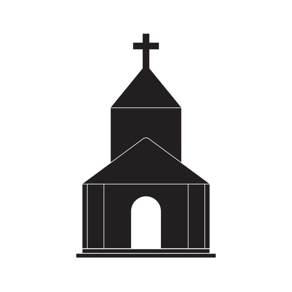 kyrka logotyp ikon vektor design, detta vektor kan vara Begagnade för logotyper, ikoner, banderoller och andra