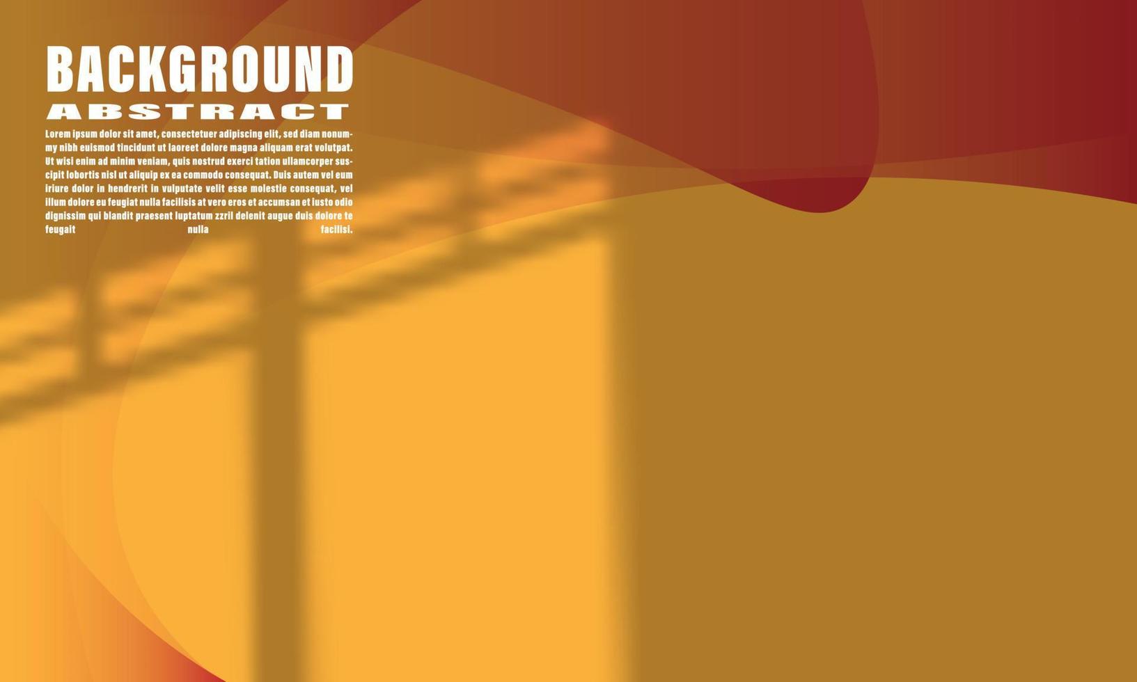 abstrakter hintergrund geometrische flüssige bunte wellenform orange und rot mit elegantem trendigem shdaow overlay für webdesign eps 10 vektor