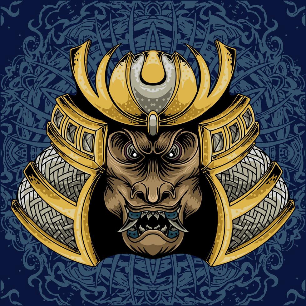 samurai-monster-illustrationsdesign vektor