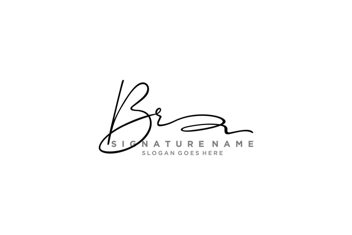 Initiale br Brief Signatur Logo Vorlage elegantes Design Logo Zeichen Symbol Vorlage Vektor Icon