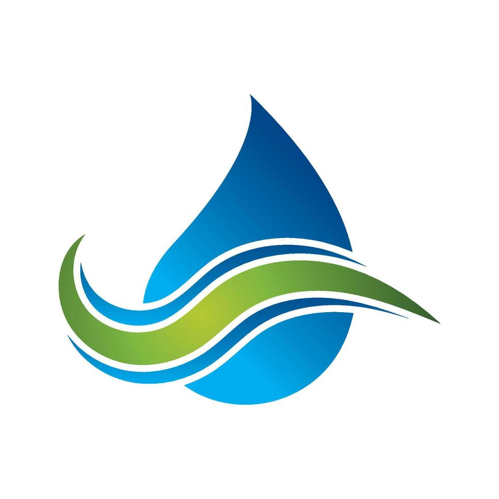 Wassertropfen-Logo-Symbol-Illustration vektor