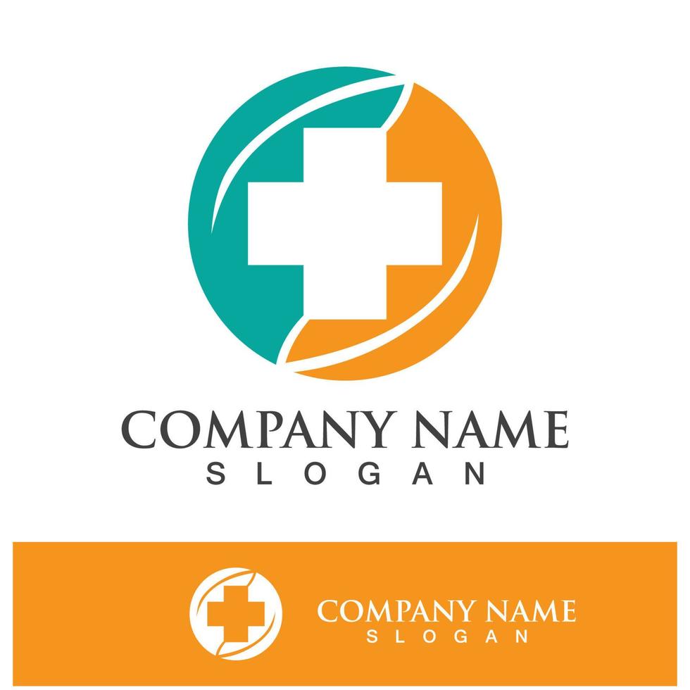 digitales Logo-Design für medizinische Gesundheitssymbole vektor