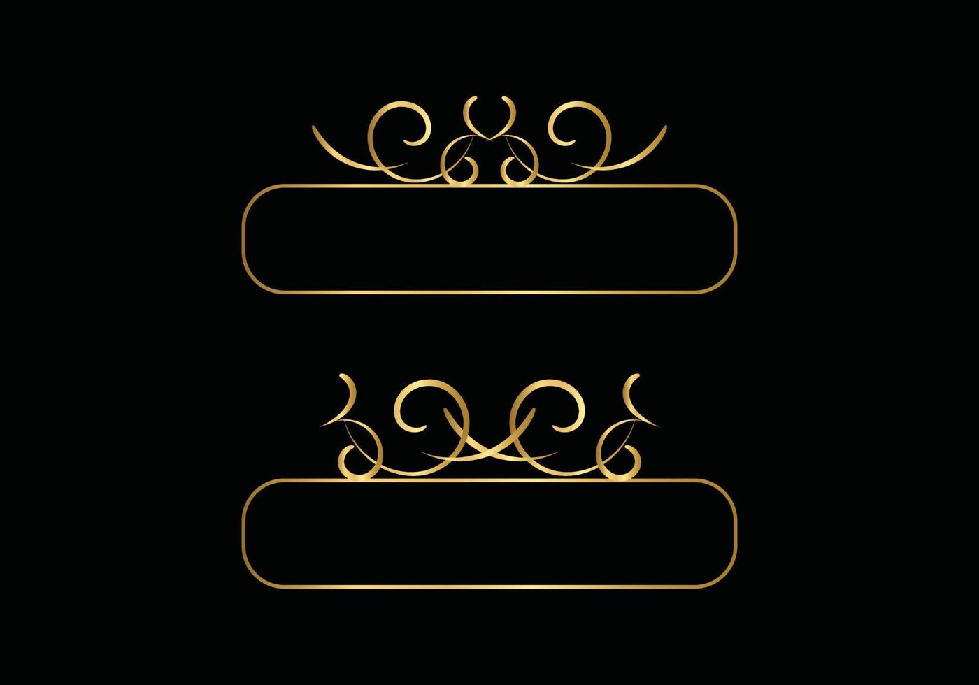 Luxus-Logo-Vorlage für Anfangsbuchstaben in Vektorgrafiken für Restaurant, Hotel, Heraldik, Schmuck, Mode und andere Vektorillustrationen. vektor