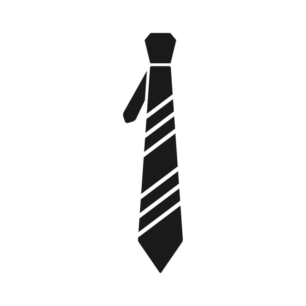 Krawattensymbol, Krawattensymbol im trendigen flachen Design vektor