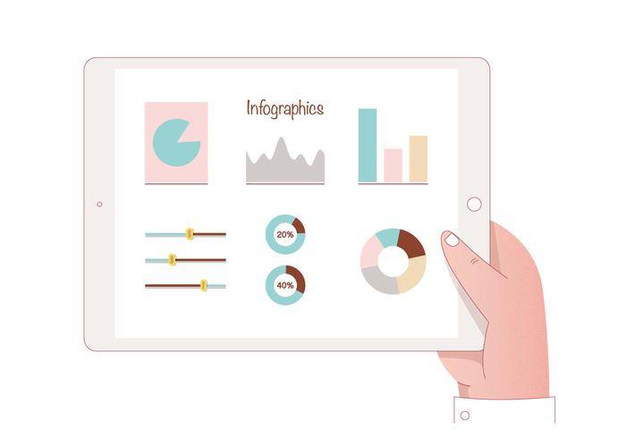 Infografische Tabletten Illustration vektor