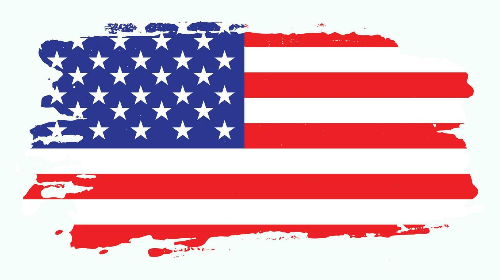 Spritzen Sie den neuen amerikanischen Grunge-Textur-Flaggenvektor vektor