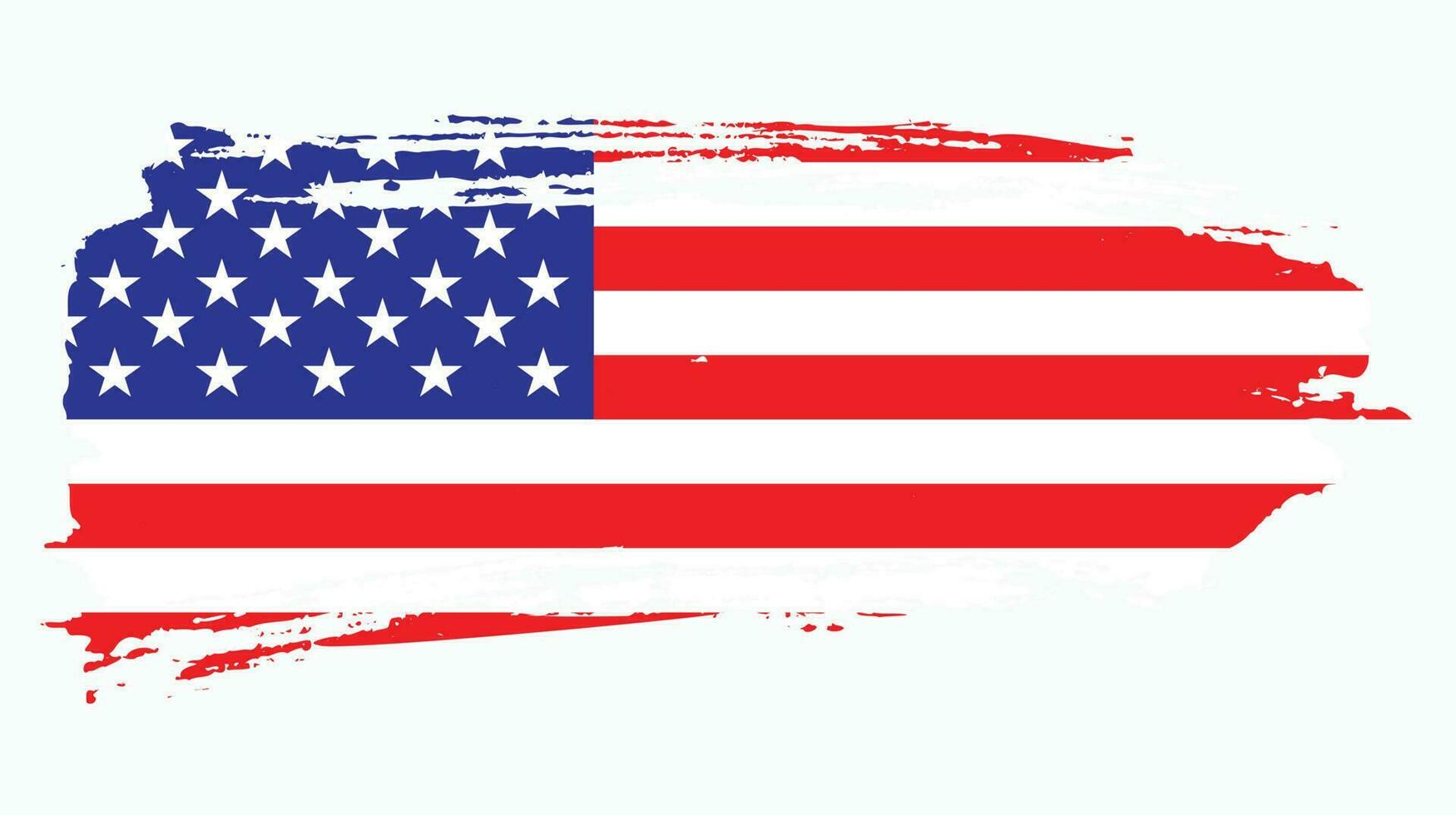 neuer Vintage-Usa-Grunge-Flaggenvektor vektor