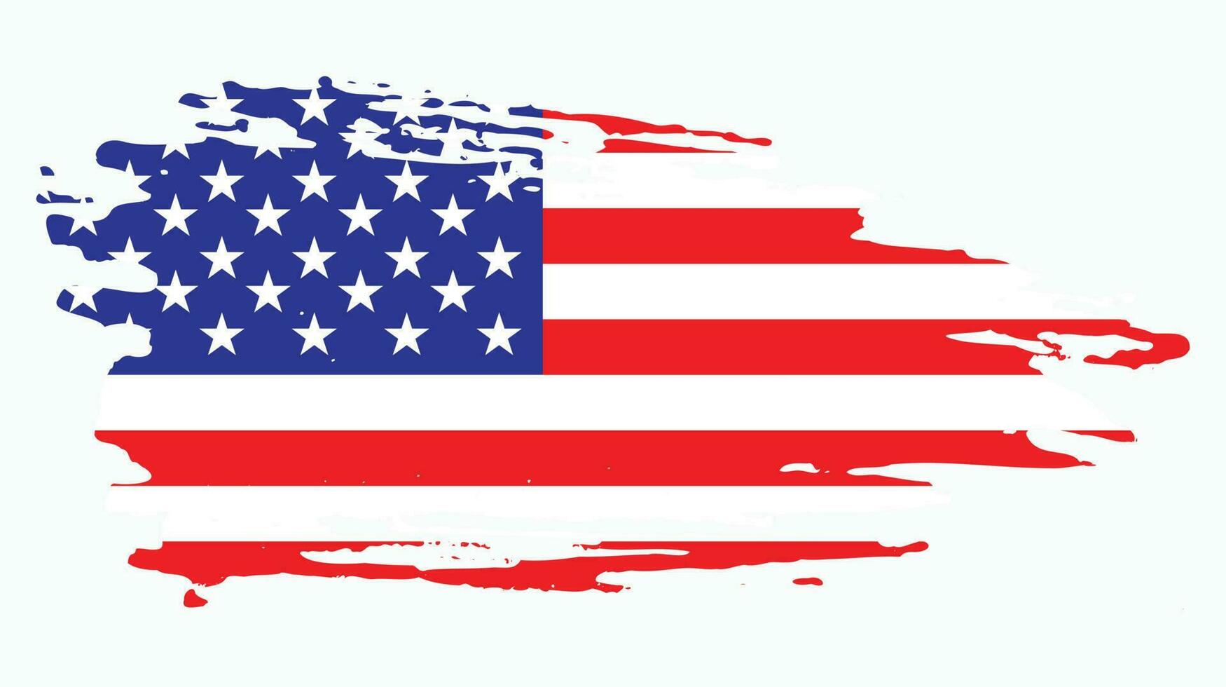 professionell grafisk Amerika grunge textur flagga vektor