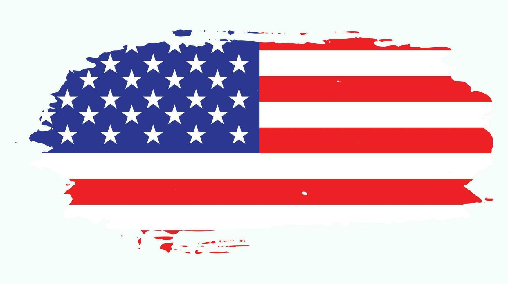 neues usa-grunge-flaggendesign vektor