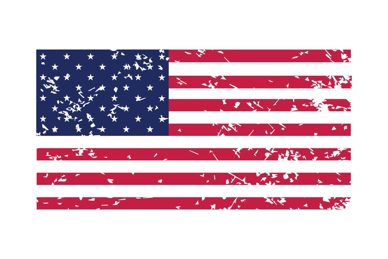 grunge USA flagga.vintage amerikan flagga.vektor. vektor