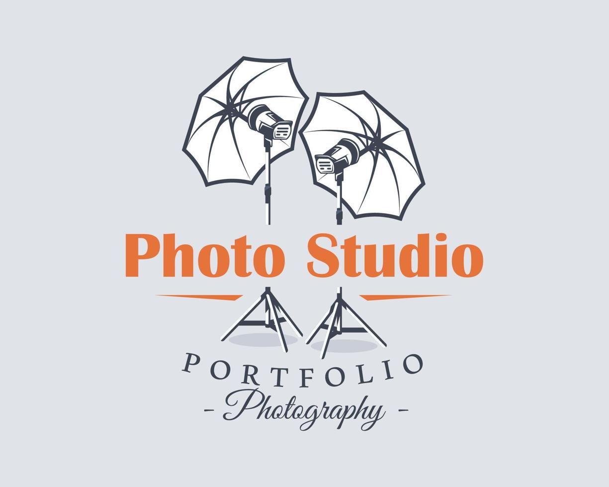 fotostudio-etikettenkonzept vektor