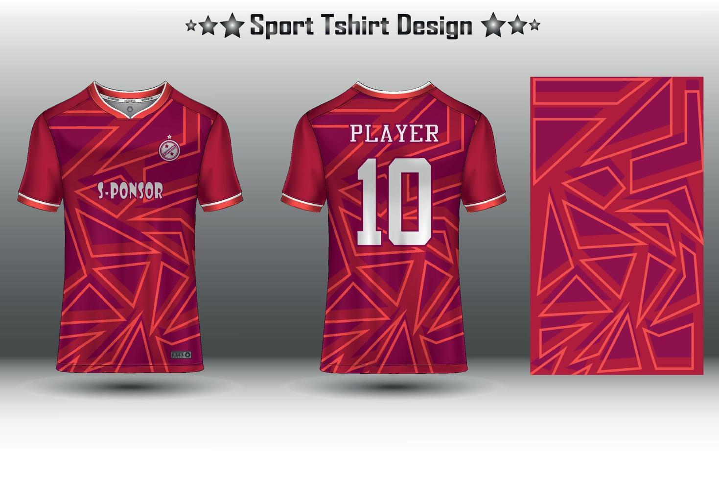 fotboll jersey attrapp fotboll jersey design sublimering sport t skjorta design samling för tävlings, cykling, spel, cross vektor