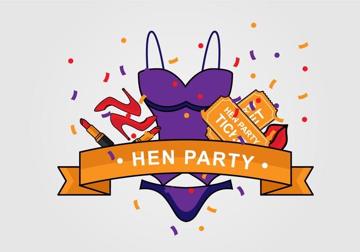 Henne-Party-Plakat vektor