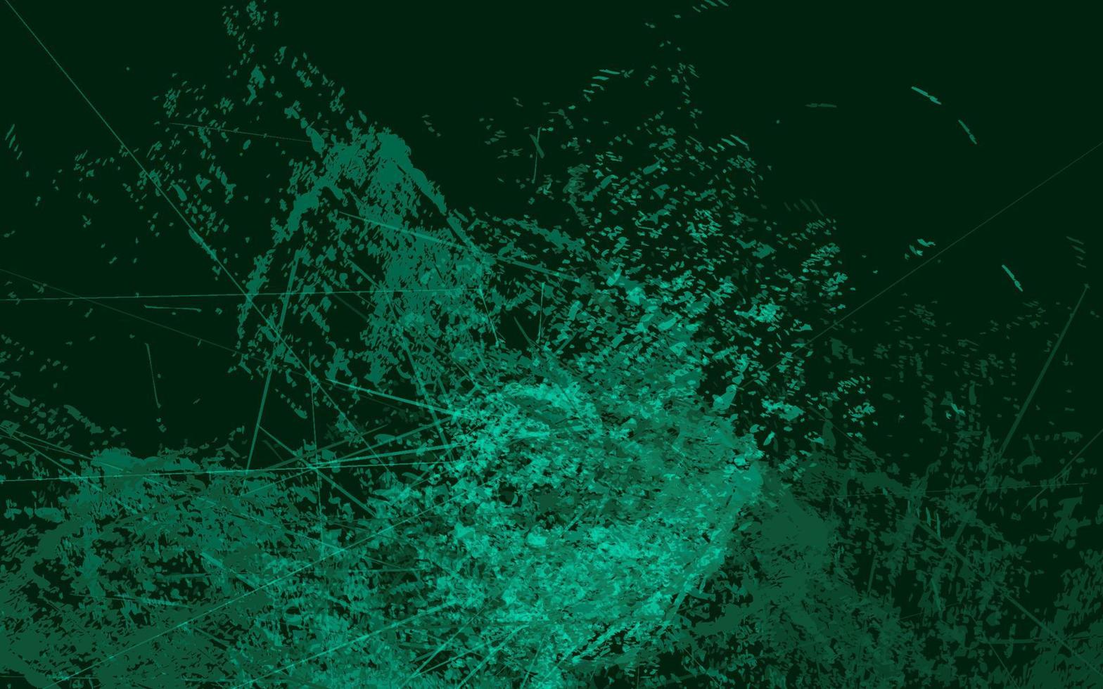 abstrakter Schmutzbeschaffenheits-Spritzer malen dunkelgrünen Farbhintergrund vektor