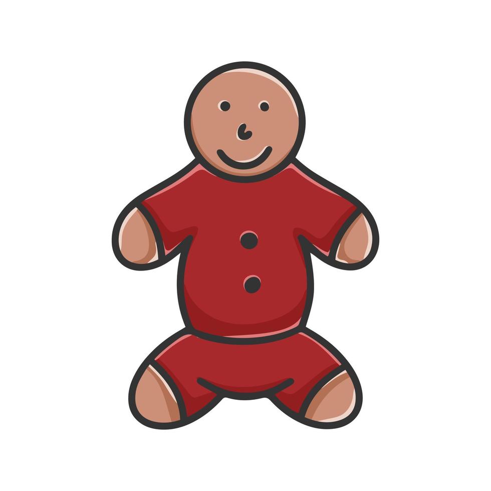 jul pepparkaka man ClipArt vektor