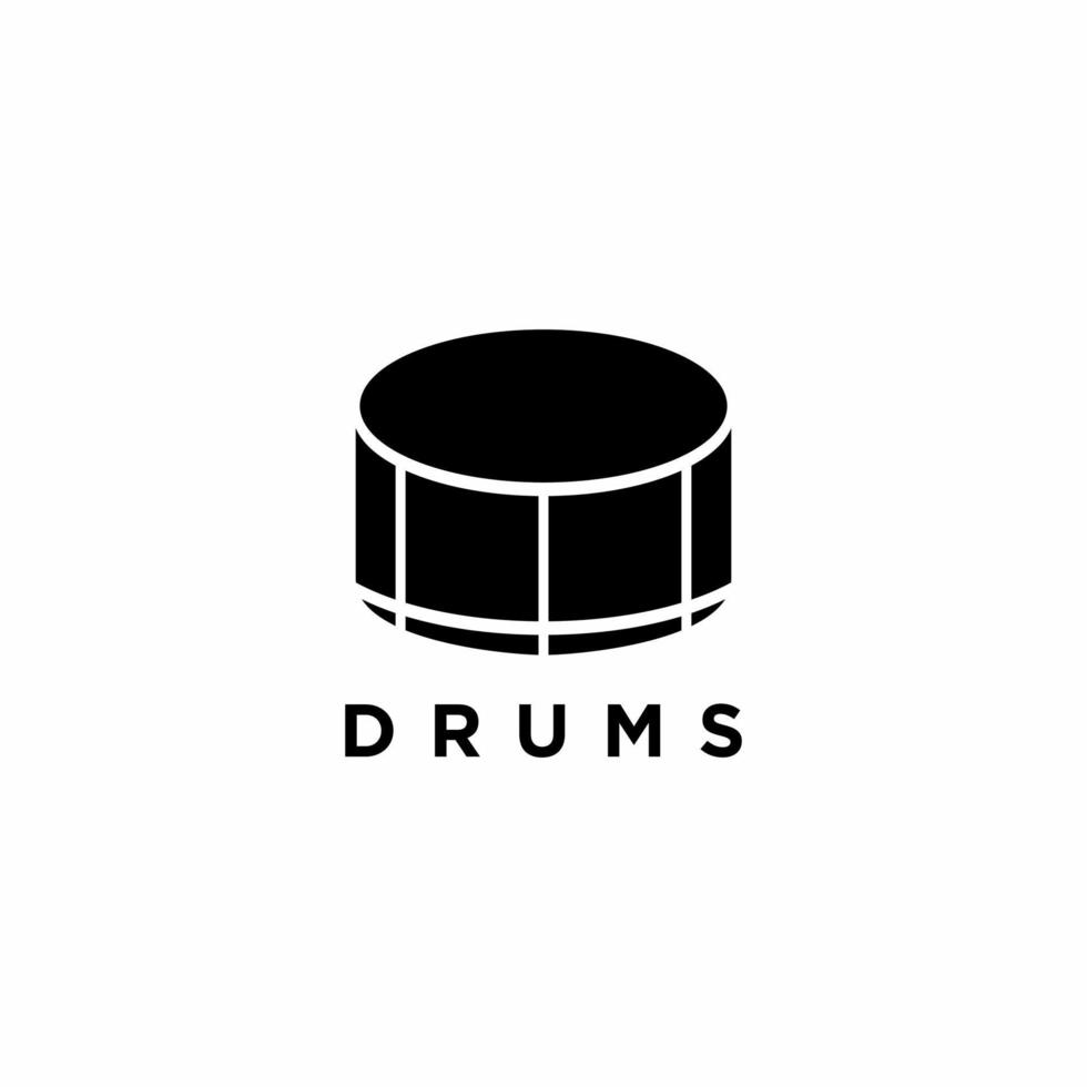 illustration av abstrakt trumma tecken logotyp av de trumma studie kurs logotyp vektor