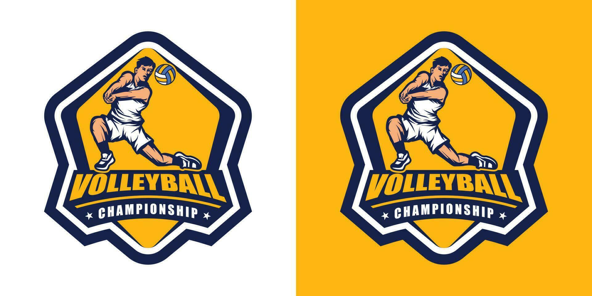 volleyboll logotyp vektor