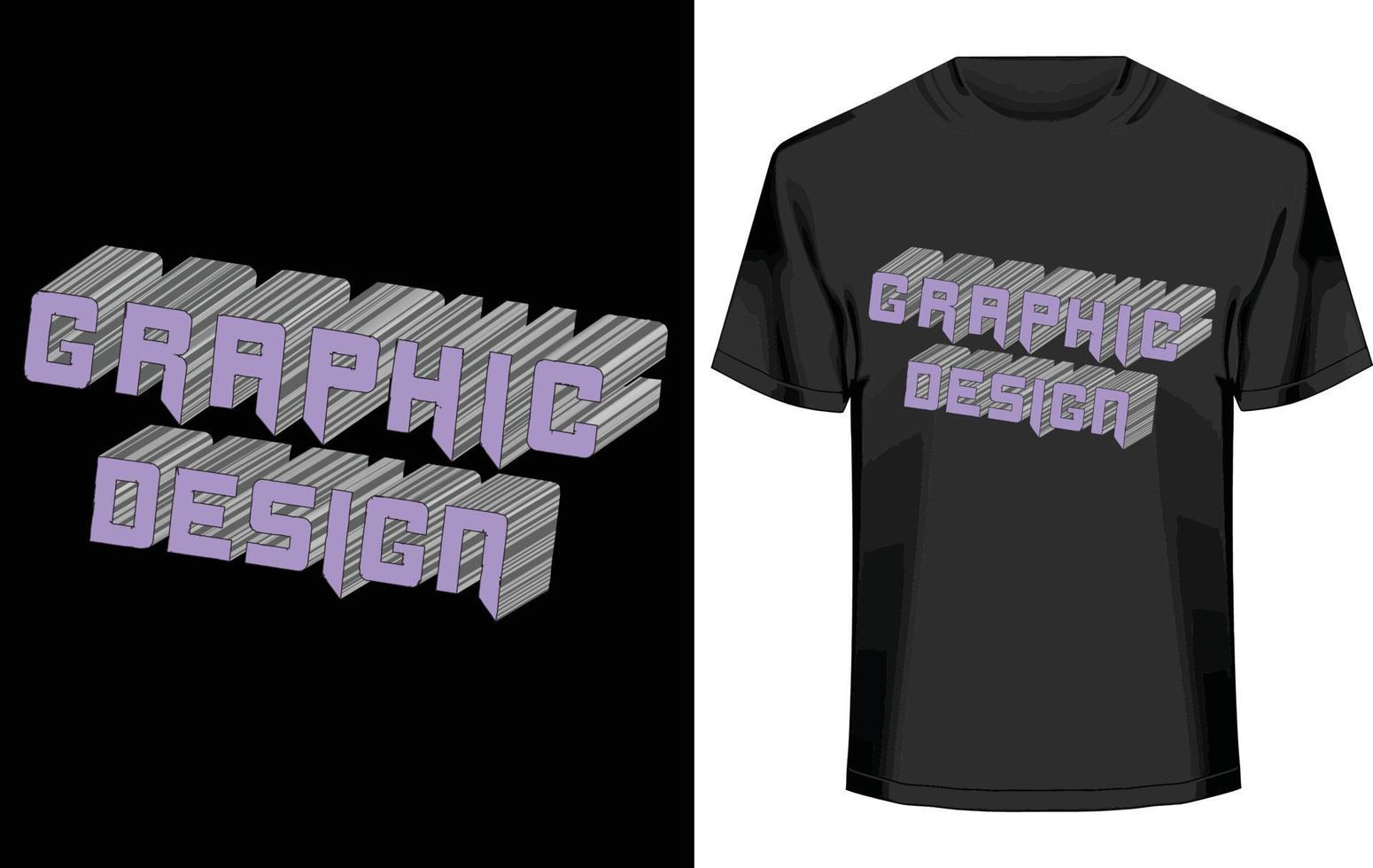 3D-T-Shirt-Design vektor