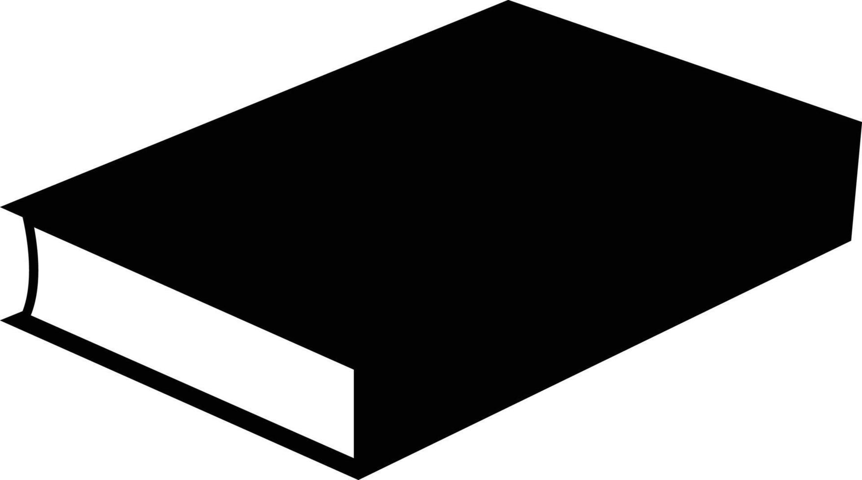 Buch Vektor Illustration schwarzes Symbol