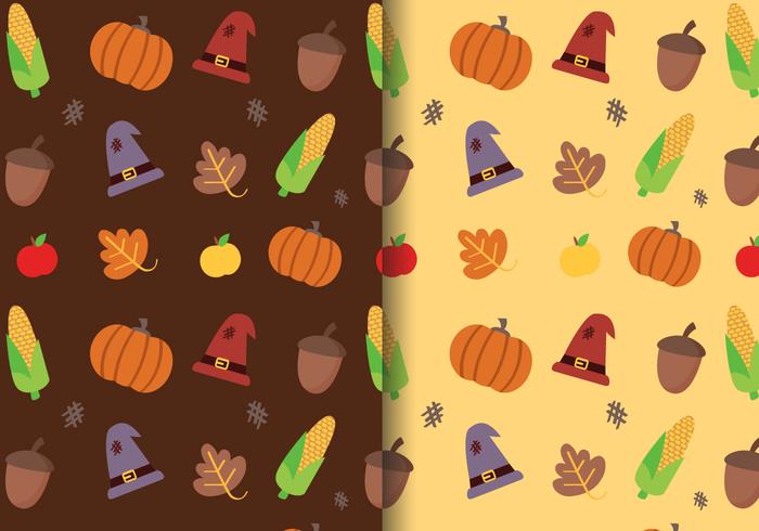 Gratis Thanksgiving Pattern Vector