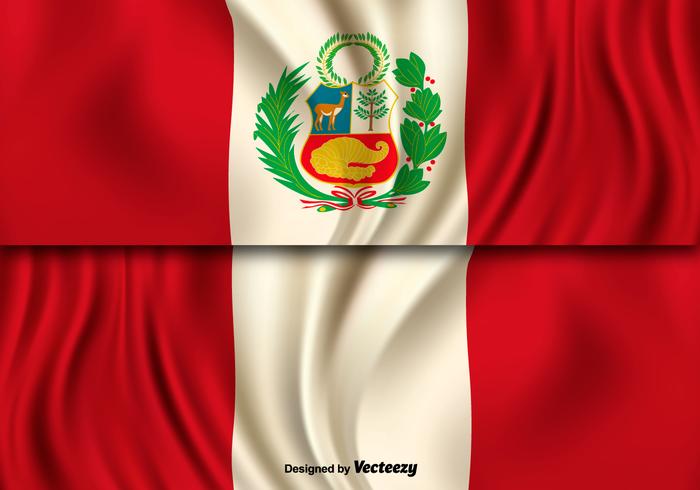 Vektor-Illustration Von Peru-Flagge vektor