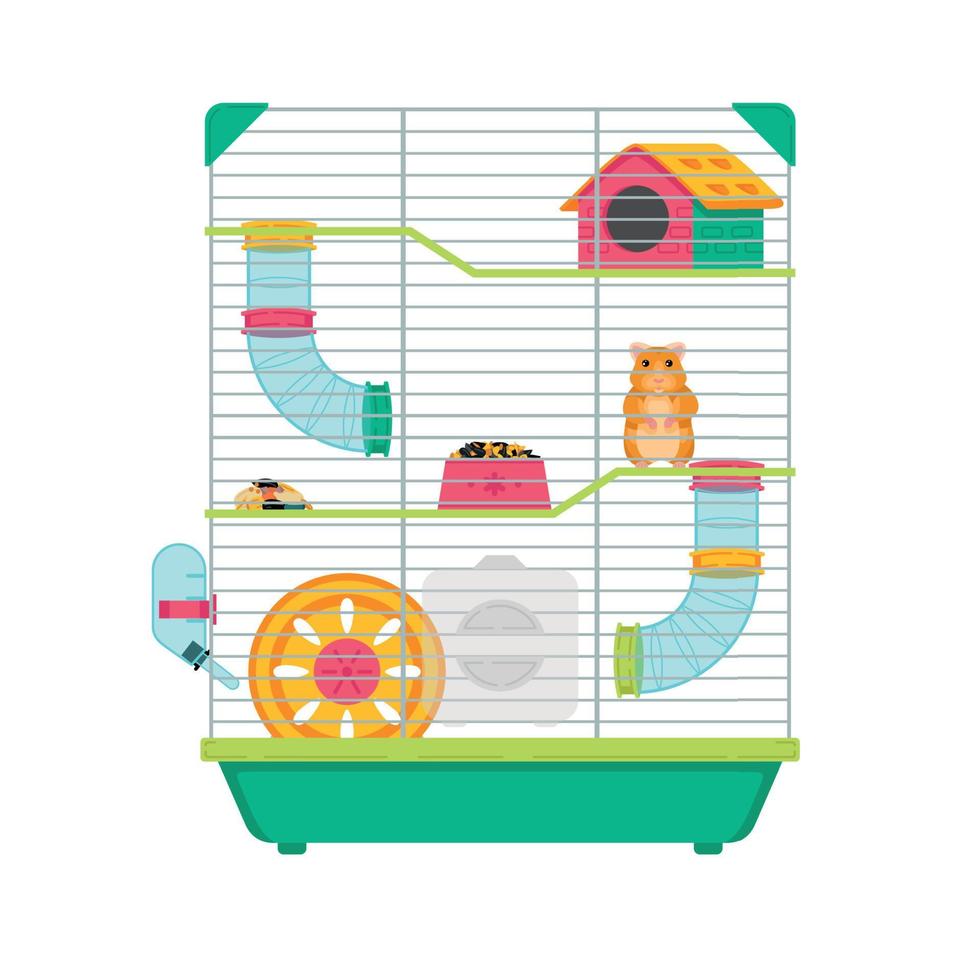 Hamsterkäfig-Illustration vektor