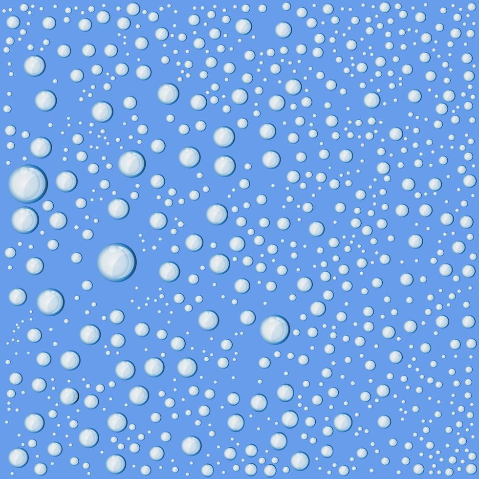 Ansammlung von Blasen unter Wasser vektor