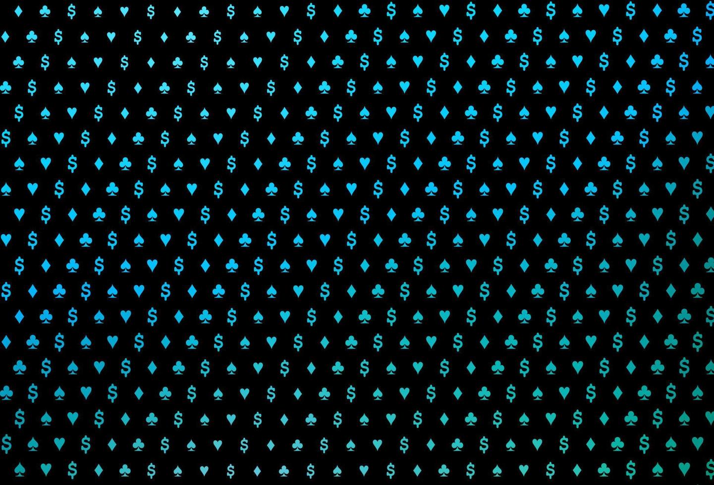 mörkblått, grönt vektormönster med symbol för kort. vektor