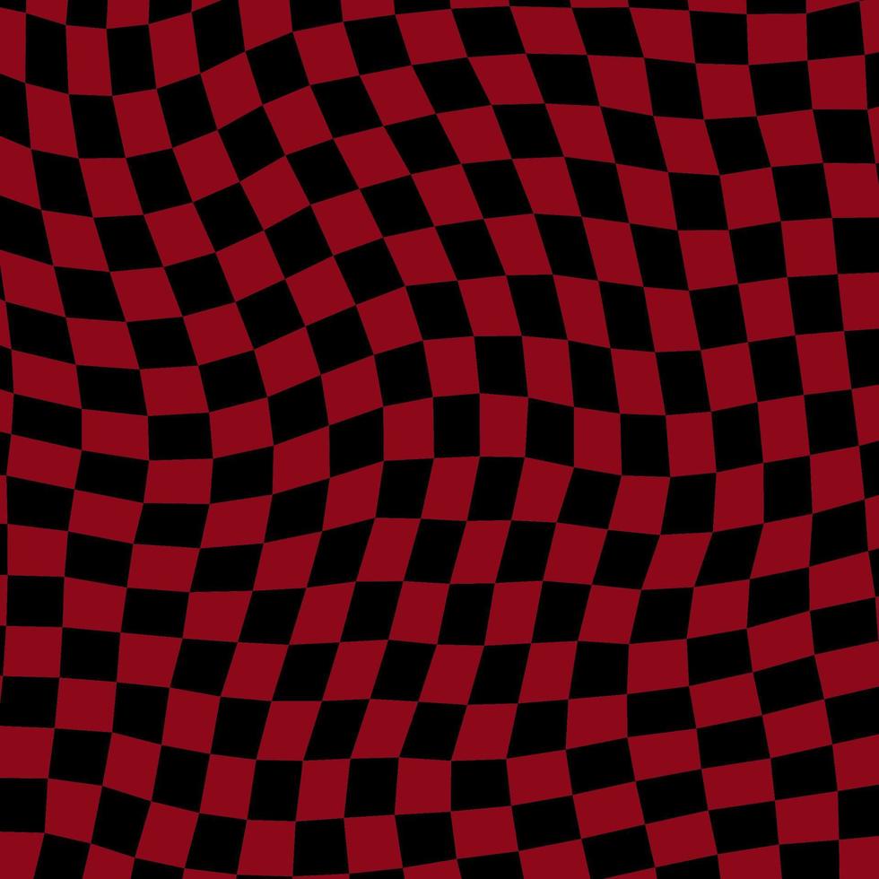 groovy retromönsterbakgrund i psykedelisk rutig bakgrundsstil. ett schackbräde i en minimalistisk abstrakt design med en estetisk 60-70-talskänsla. hippie stil y2k. funky print vektorillustration vektor