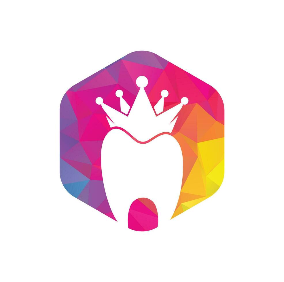 King Dental Logo entwirft Konzeptvektor. Logo-Symbol für Zahngesundheit. vektor