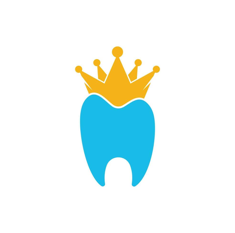 King Dental Logo entwirft Konzeptvektor. Logo-Symbol für Zahngesundheit. vektor